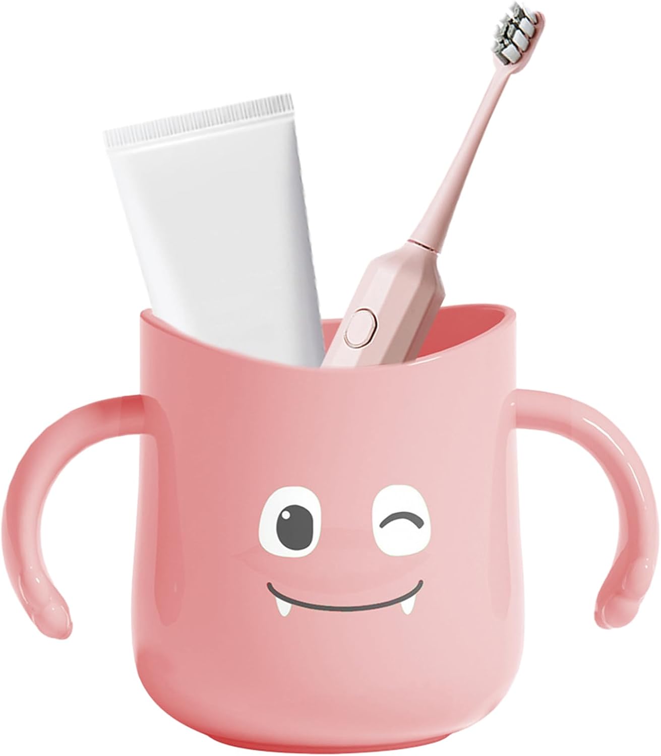Awakentti 2 Pcs Kids Toothbrush Cup with Dinosaur Design