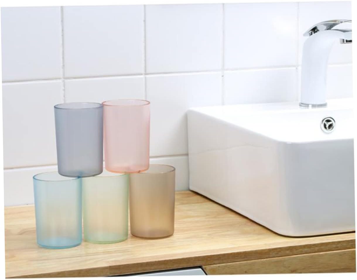 Cabilock Toothbrush Holder Durable Plastic Cup for Bathroom