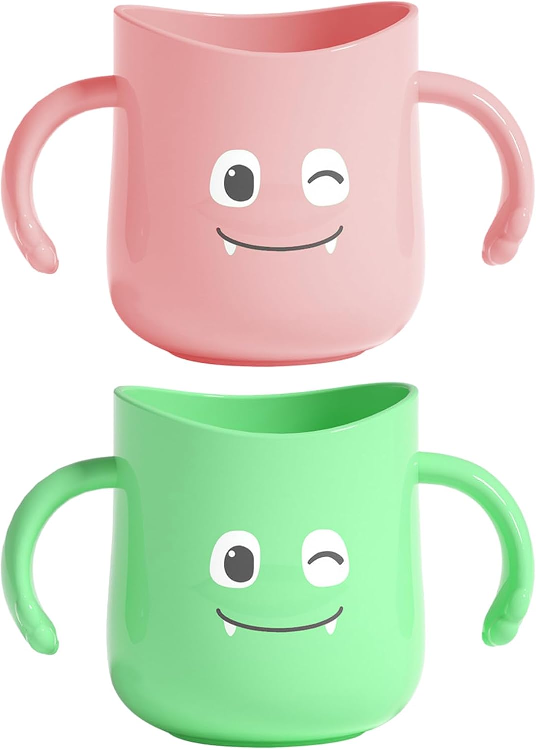 Awakentti 2 Pcs Kids Toothbrush Cup with Dinosaur Design