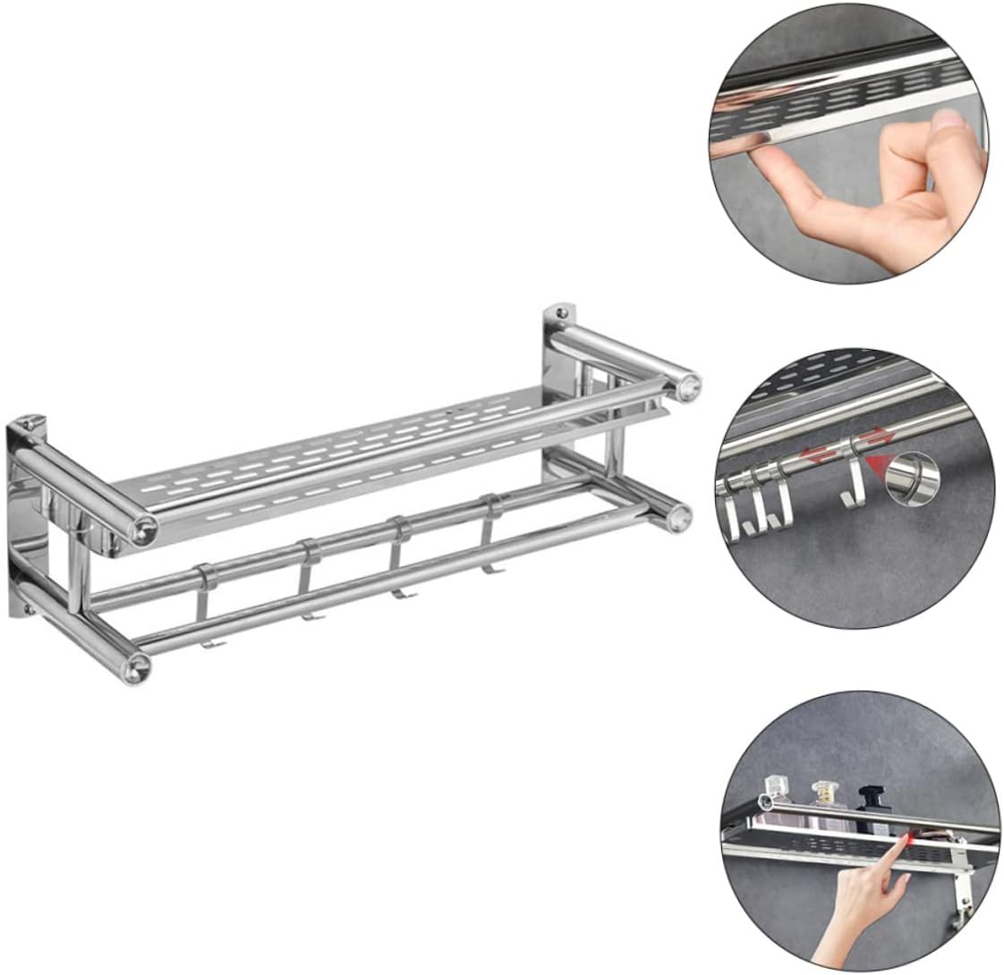 Stainless Steel Bathroom Storage Holder for Organization