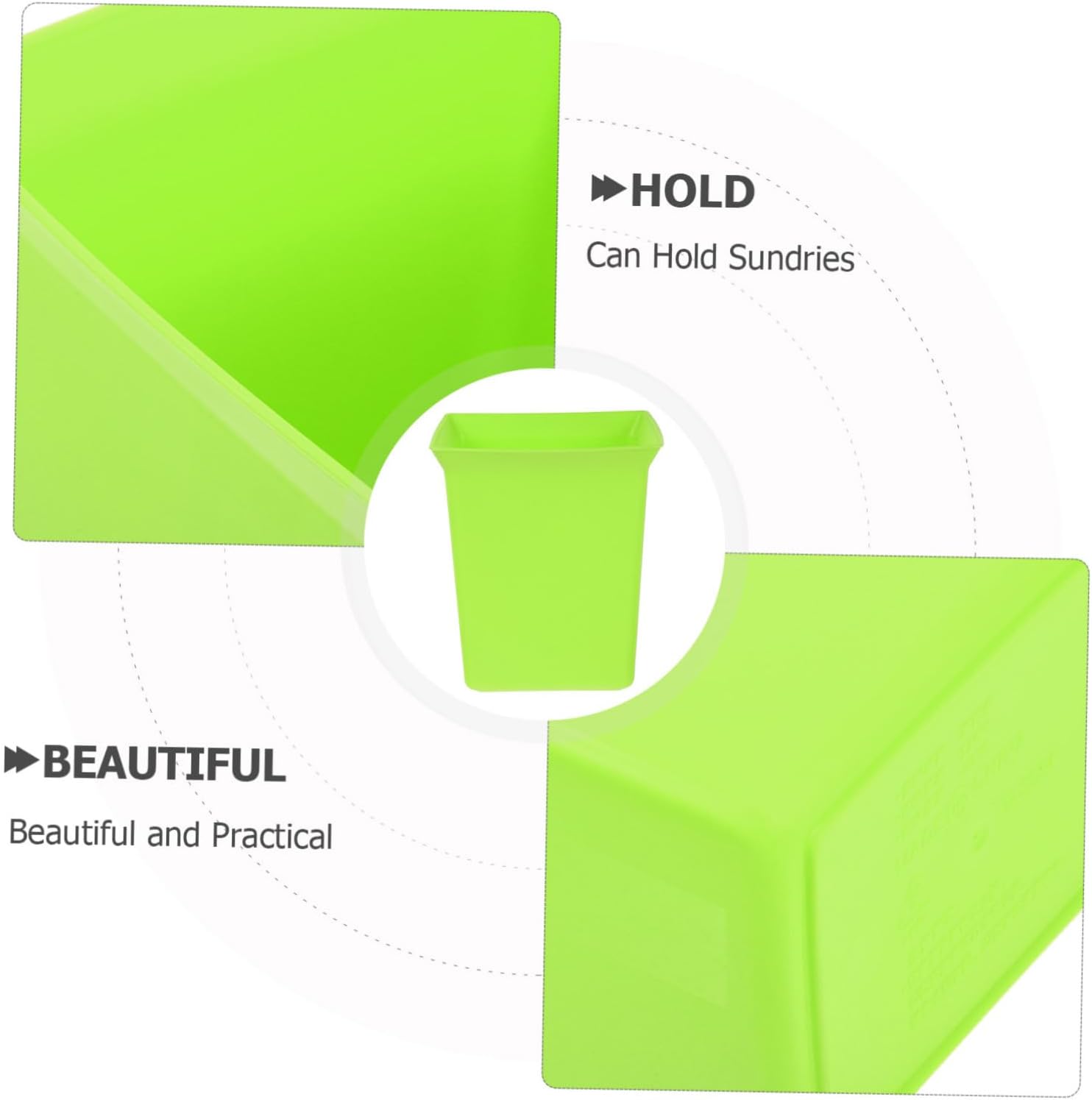 HEALEEP Portable Plastic Storage Basket for Bathroom Hotel