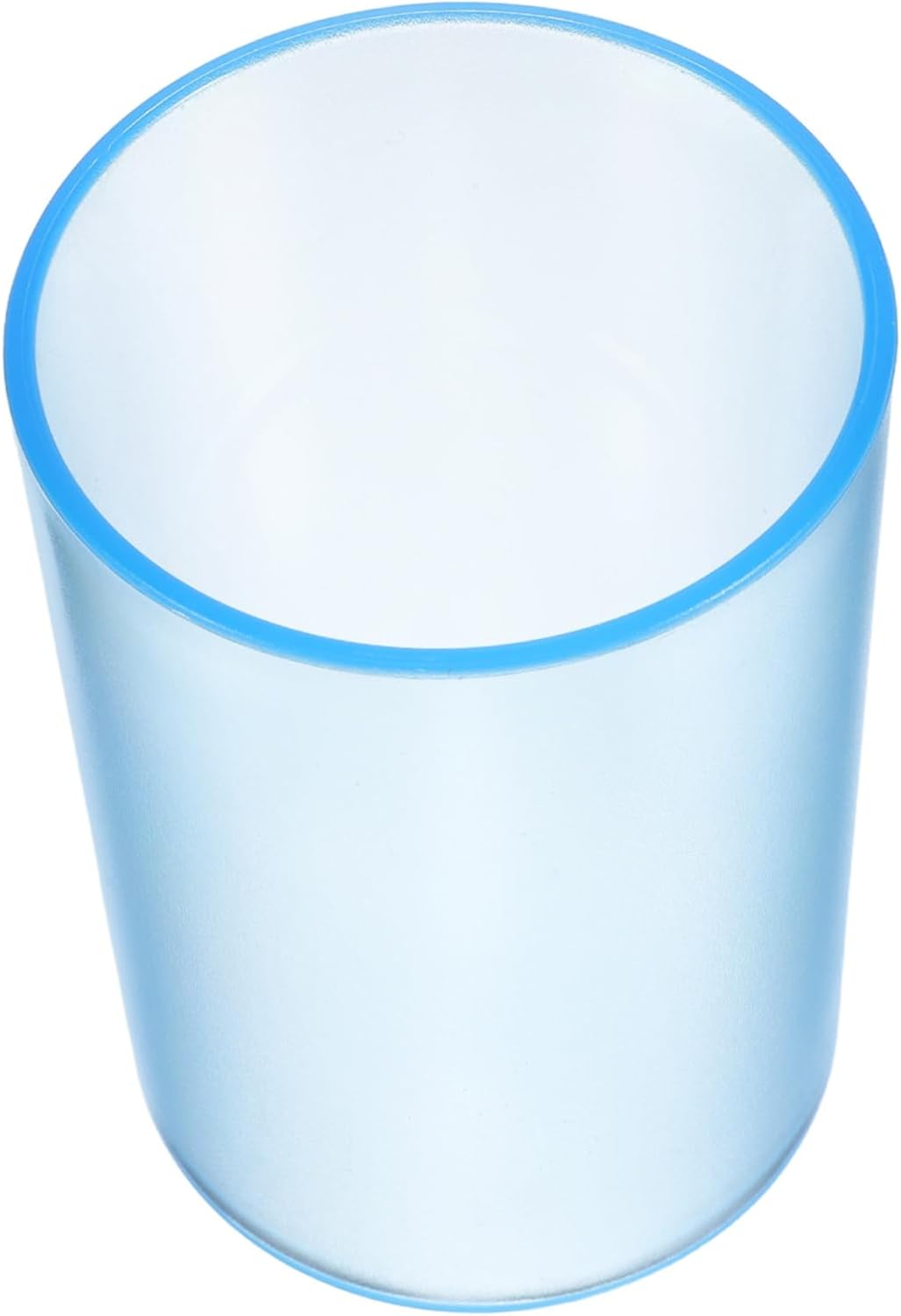 Stylish Blue Transparent Toothbrush Cup for Adults