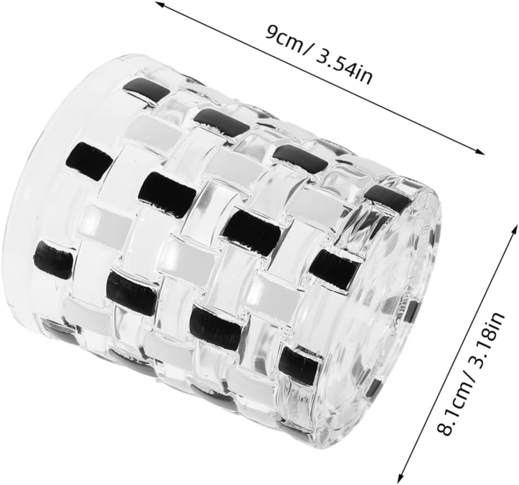 HEALLILY Mouthwash Rinsing Cup Glass Tumbler Toothbrush Holder