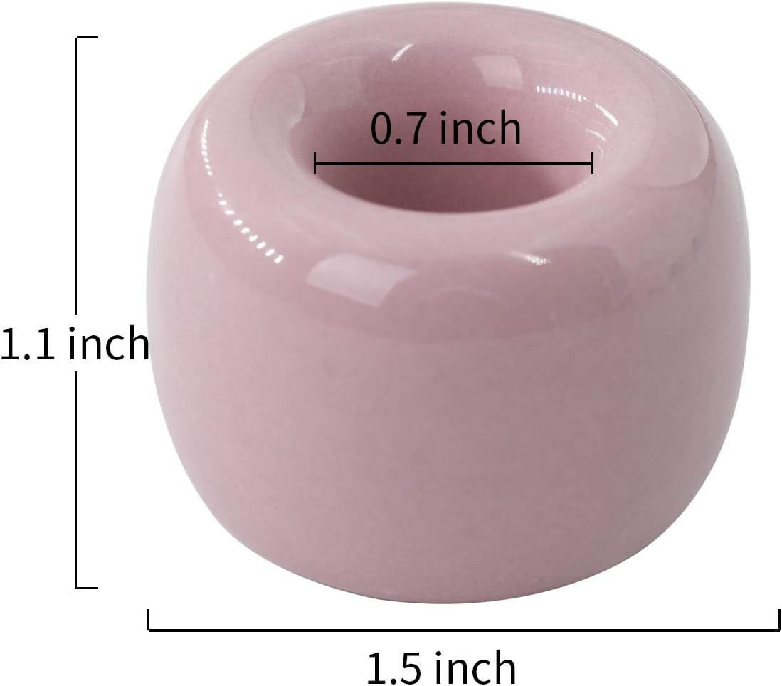 Airmoon Mini Ceramics Toothbrush Holder Stand for Bathroom Pack of 2