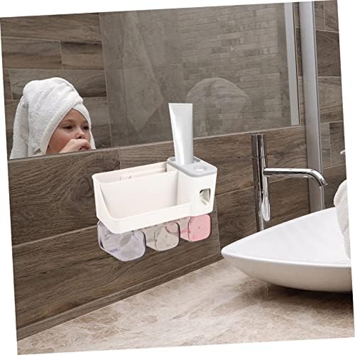 Space-Saving Wall-Mounted Toothbrush Holder for Families and Kids