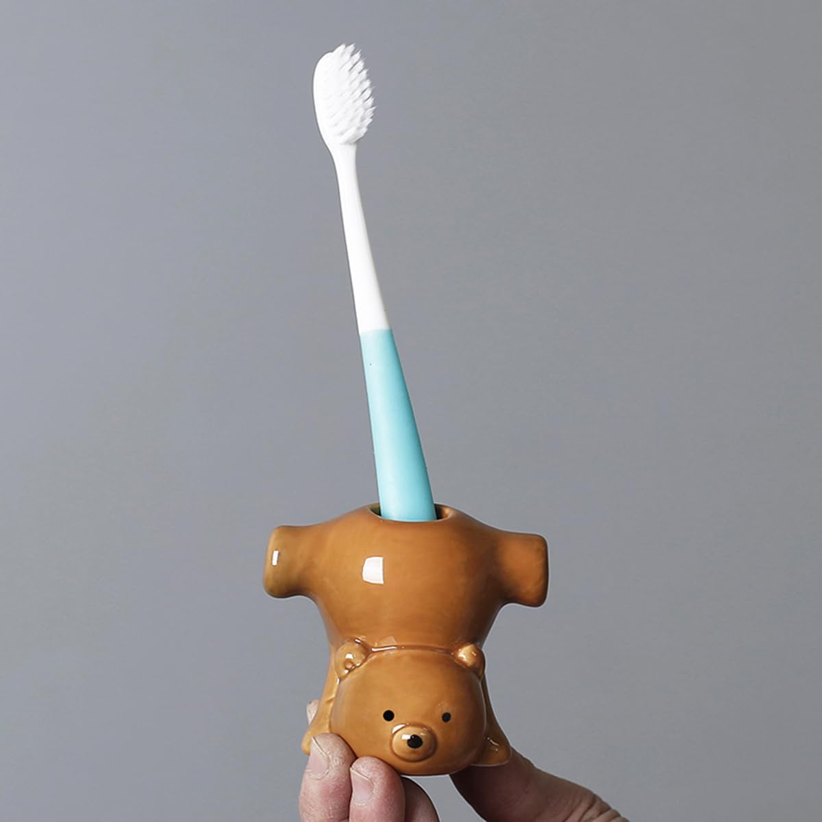 Two Funny Bear Toothbrush Holders