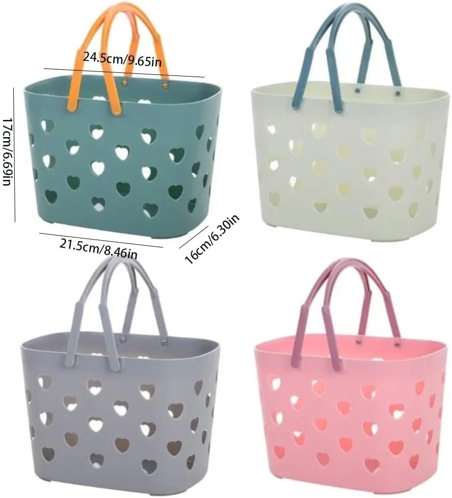 Portable Plastic Storage Basket Shower Tote Organizer Bin