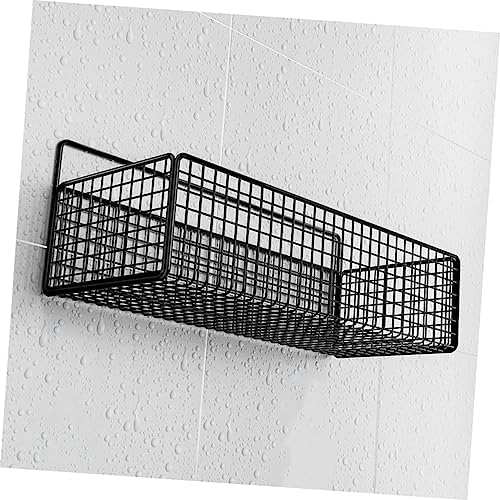 Zerodeko Floating Storage Rack No-Drill Floating Showers in Brightly Polished Iron