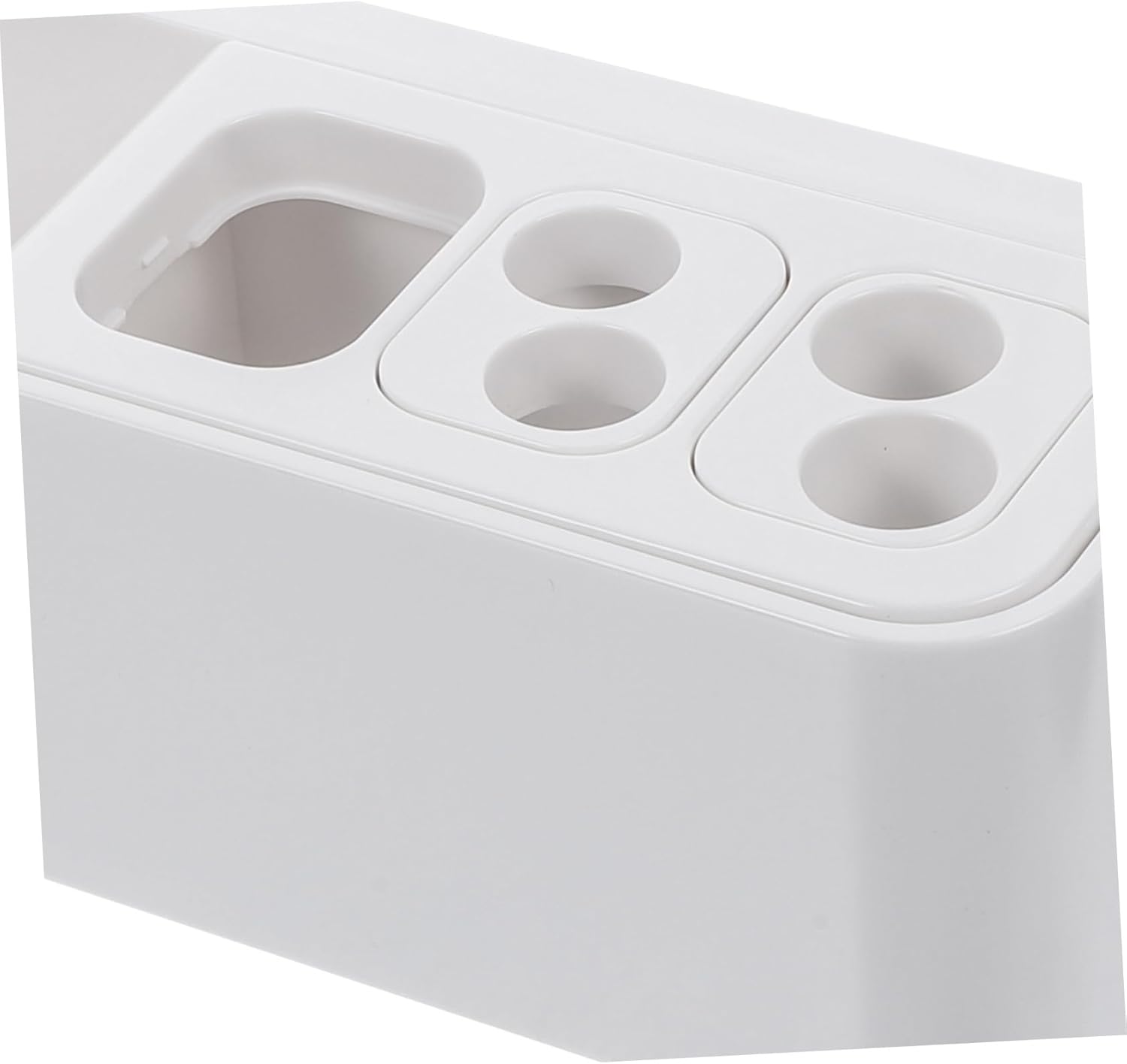 Holidoyo Toothbrush Holder Wall Mount Organizer No Drilling Strong Adhesive