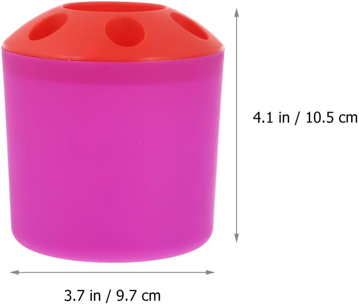 Toothbrush Holder with Toothpaste Storage and Countertop Organizer