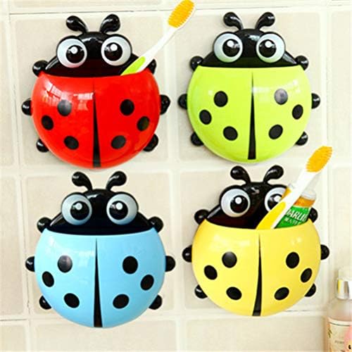 DOITOOL Suction Toothbrush Holder Wall Mount Organizer