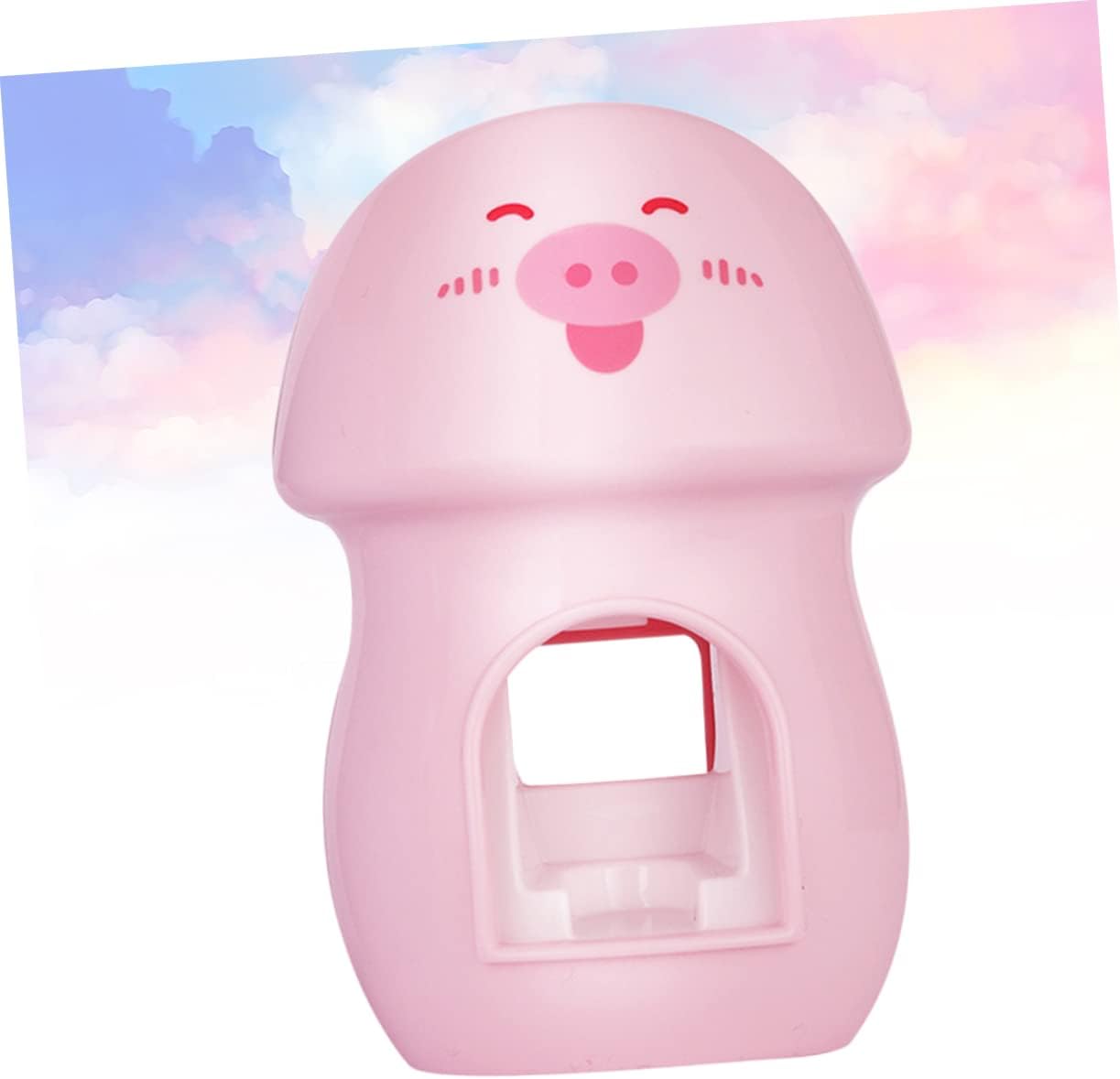 Adorable Pink Automatic Toothbrush Squeezer Wall-Mounted Toothbrush Holder