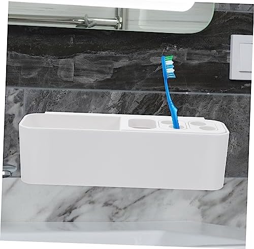 PRETYZOOM Wall Mounted Toothbrush Holder 2 Tier Organizer 1
