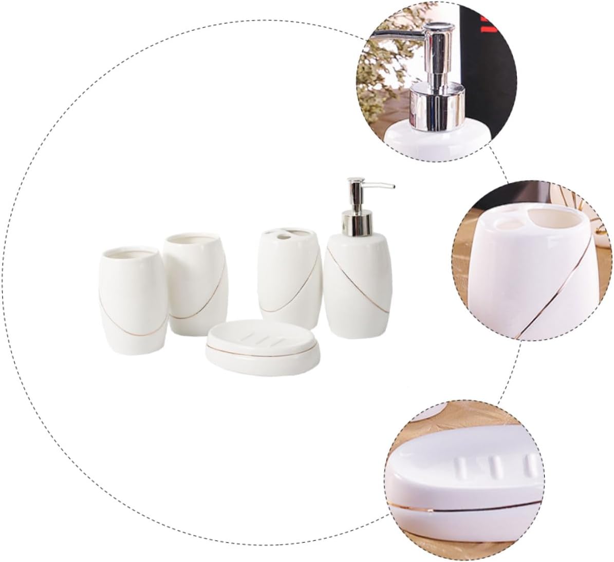 Cabilock Pc Hotel Home Bathroom Set - compact elegant and durable