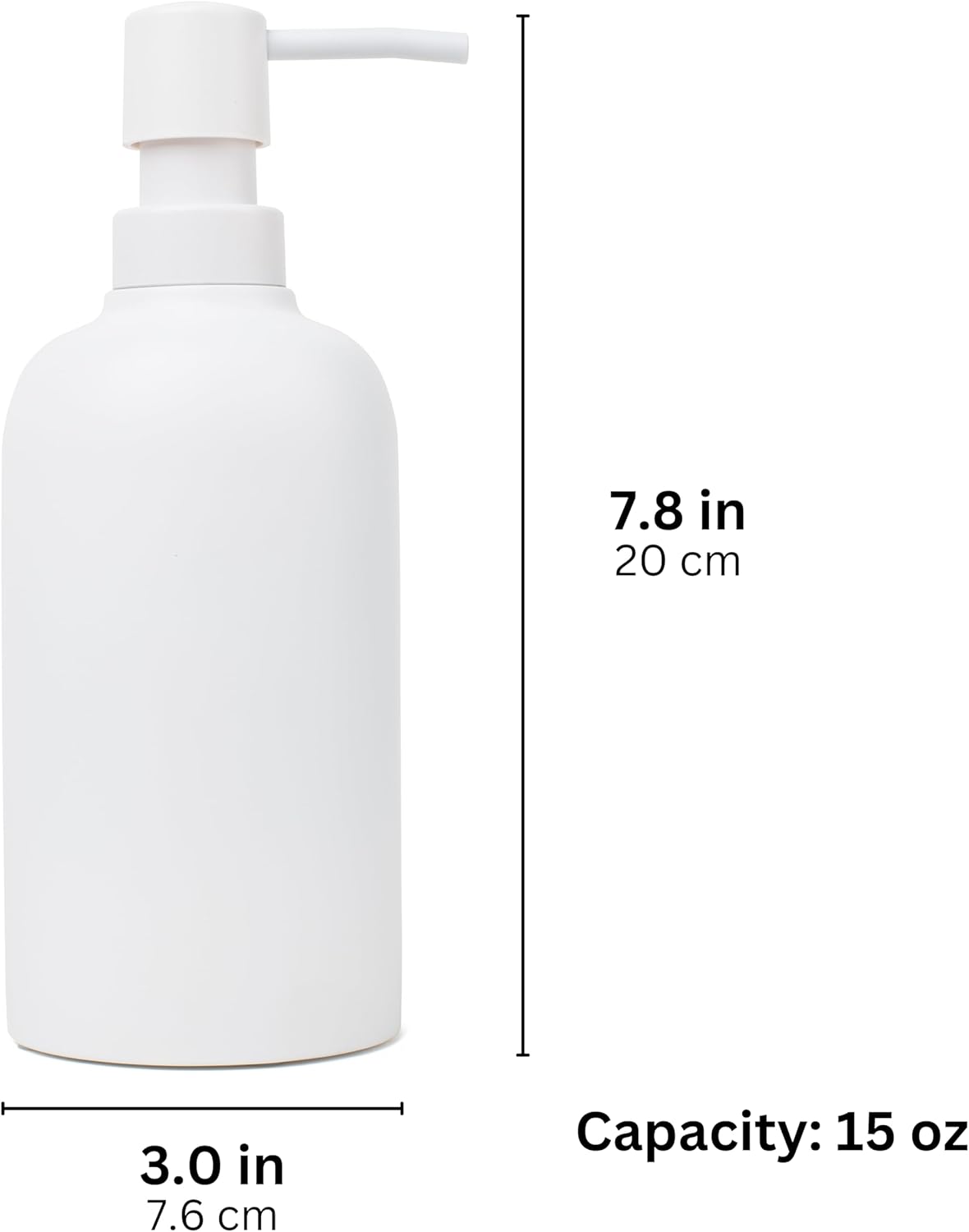 Matte White Toothbrush Holder and Soap Dispenser Set