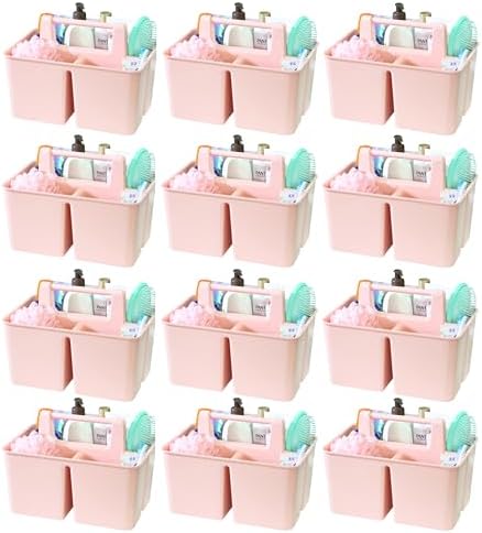 Bulk 3-Compartment Shower Caddy Organizer Portable Bathroom Storage Bin