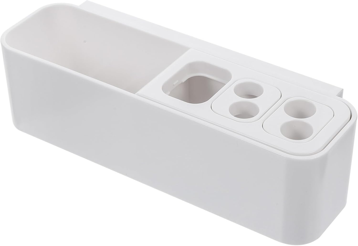 Holidoyo Toothbrush Holder Wall Mount Organizer No Drilling Strong Adhesive