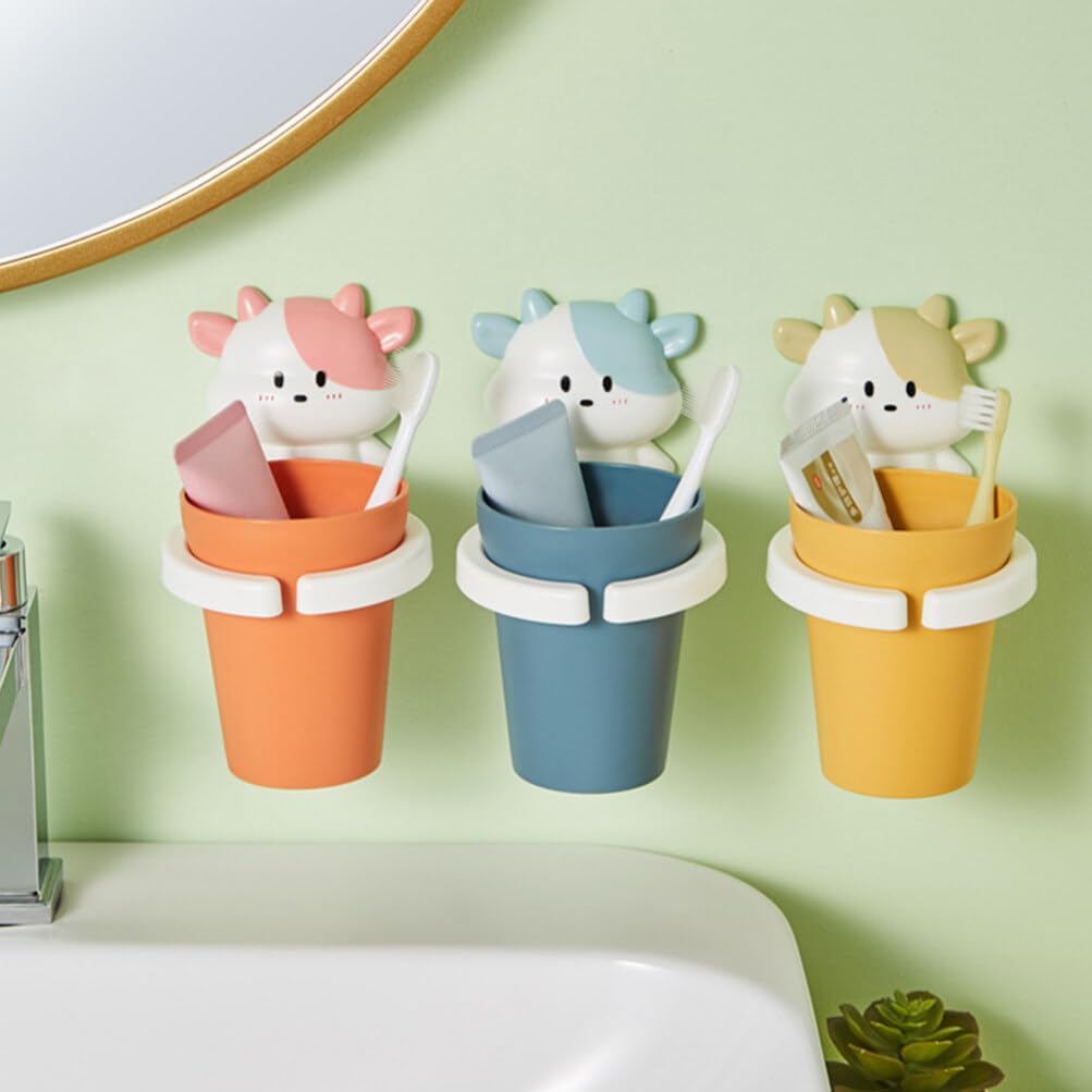 Cartoon Toothbrush Holder and Cup for Kids