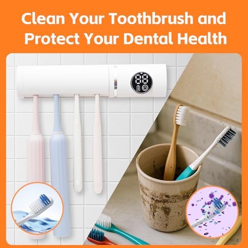 IntelliTooth - Family-Friendly Toothbrush Holder with Automatic Dispenser Modern Sleek Design