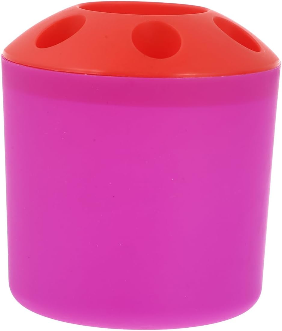 Toothbrush Holder with Toothpaste Storage and Countertop Organizer