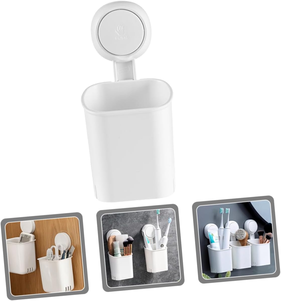Cup Toothbrush Holder - Wall-Mounted