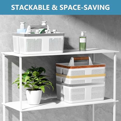Portable Shower Caddy Bathroom Organizer with Built-in Handle