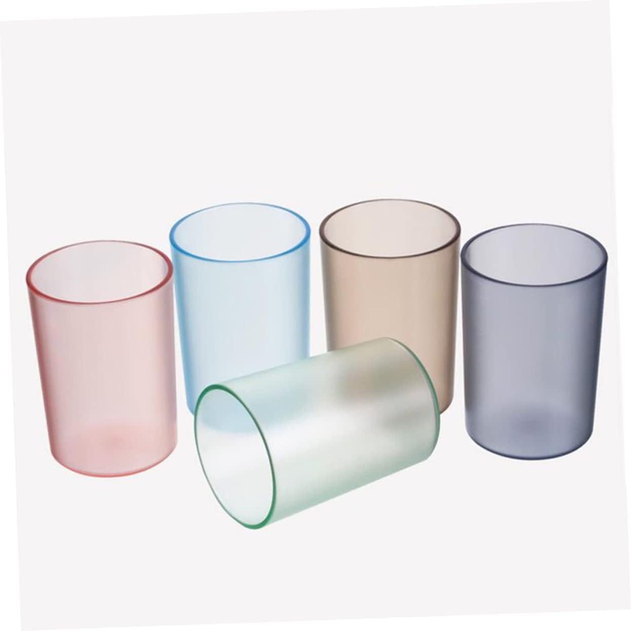 Transparent Toothbrush Cup Elegant Water Mug for Bathroom