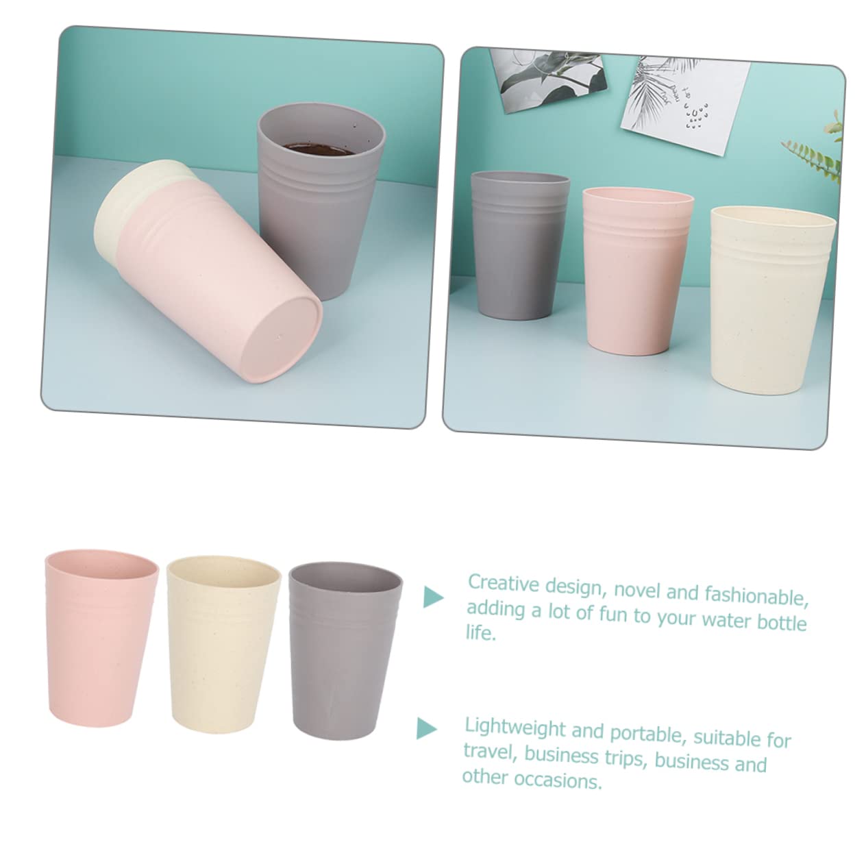 Get Set for a 3-Piece Creative Toothbrush Cup Set