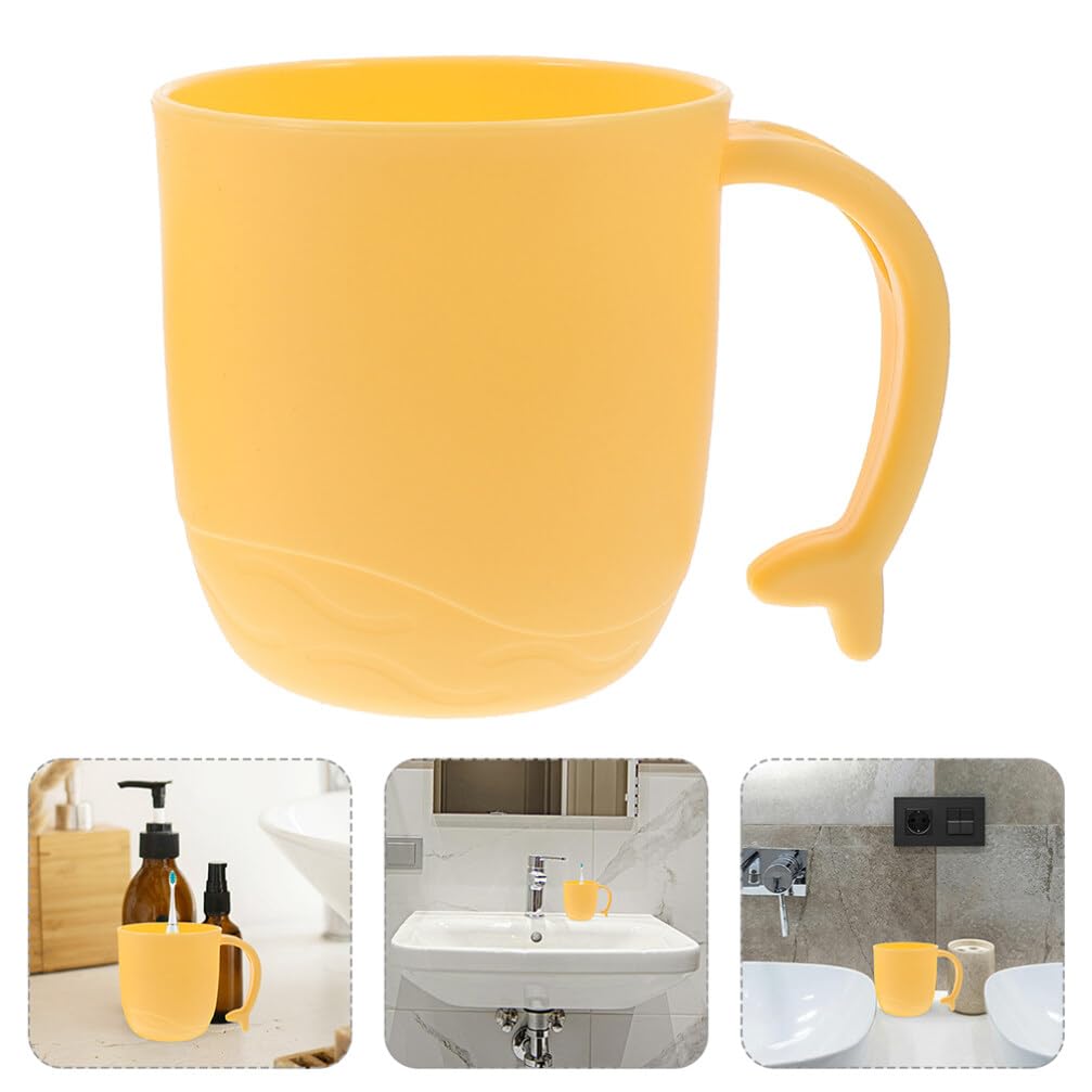 UPKOCH 3-Pack Dolphin Tail Oral Care Storage Cups