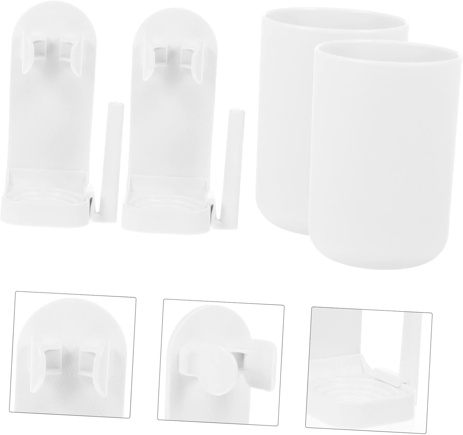 Wall-Mounted Electric Toothbrush Holder 2 Set