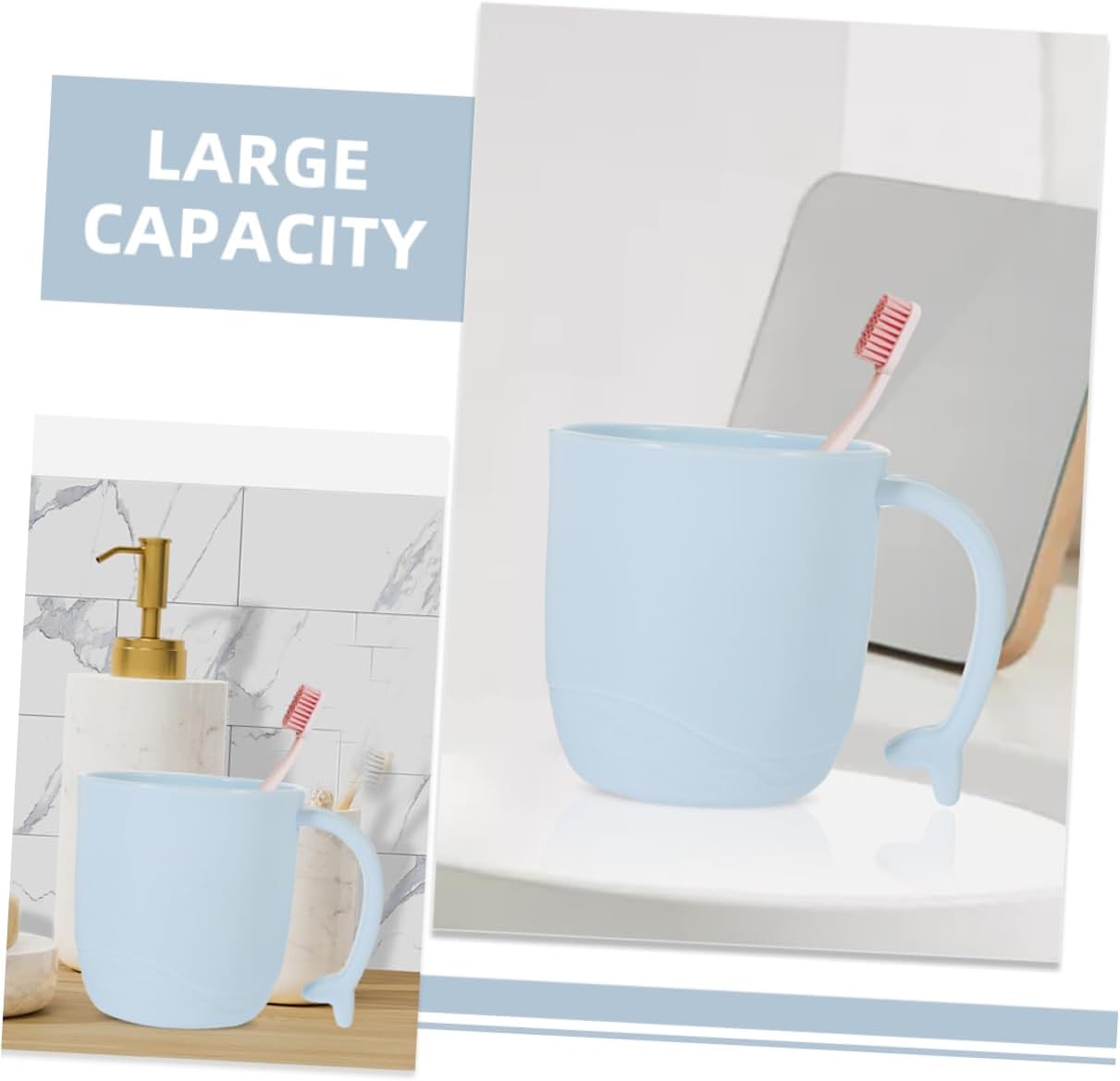 PRETYZOOM 2pcs Toothbrush Cups for Travel and Camping