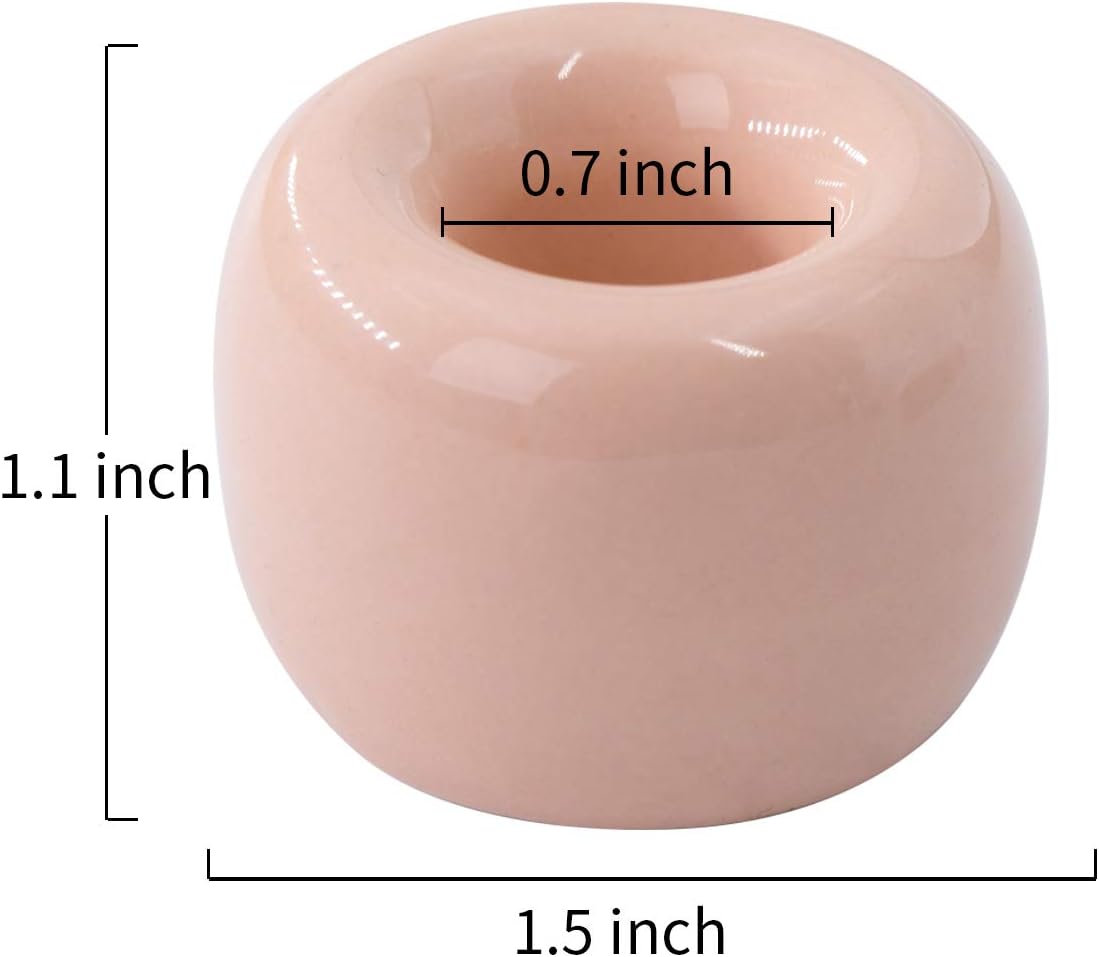 Airmoon Mini Ceramic Toothbrush Holder for Bathroom Pack of 2