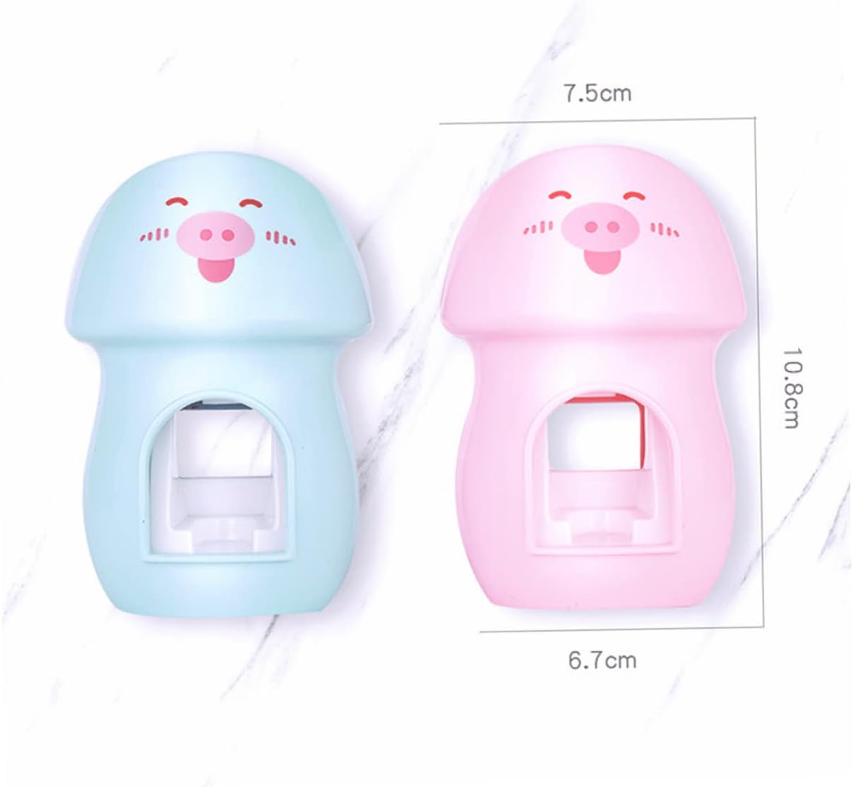 Adorable Pink Automatic Toothbrush Squeezer Wall-Mounted Toothbrush Holder