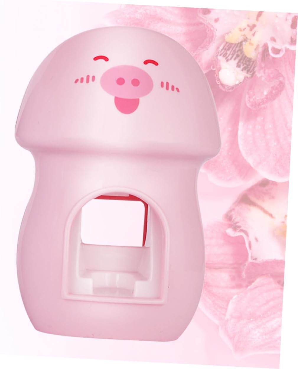 Wakauto Automatic Toothpaste Squeezer Wall Mounted Toothbrush Holder Pink