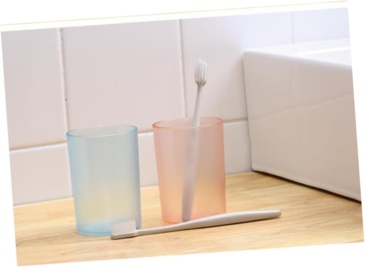 Transparent Toothbrush Cup Gargle Mug for Adults Boys and Girls Home Use