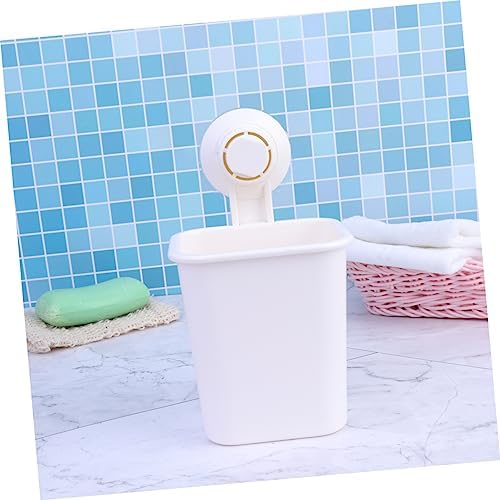 ABOOFAN Wall-Mounted White Toothbrush Holder Easy to Install