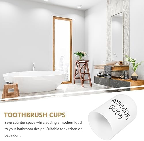 Alipis 2pcs Toothbrush Cups Holder for Bathroom