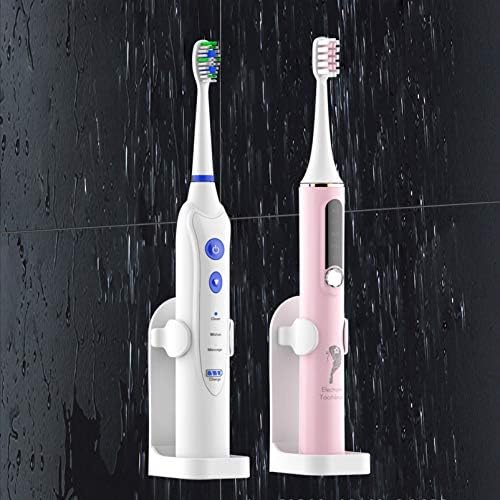 2 Sets Wall Mounted Electric Toothbrush Holder Cup Rack 1