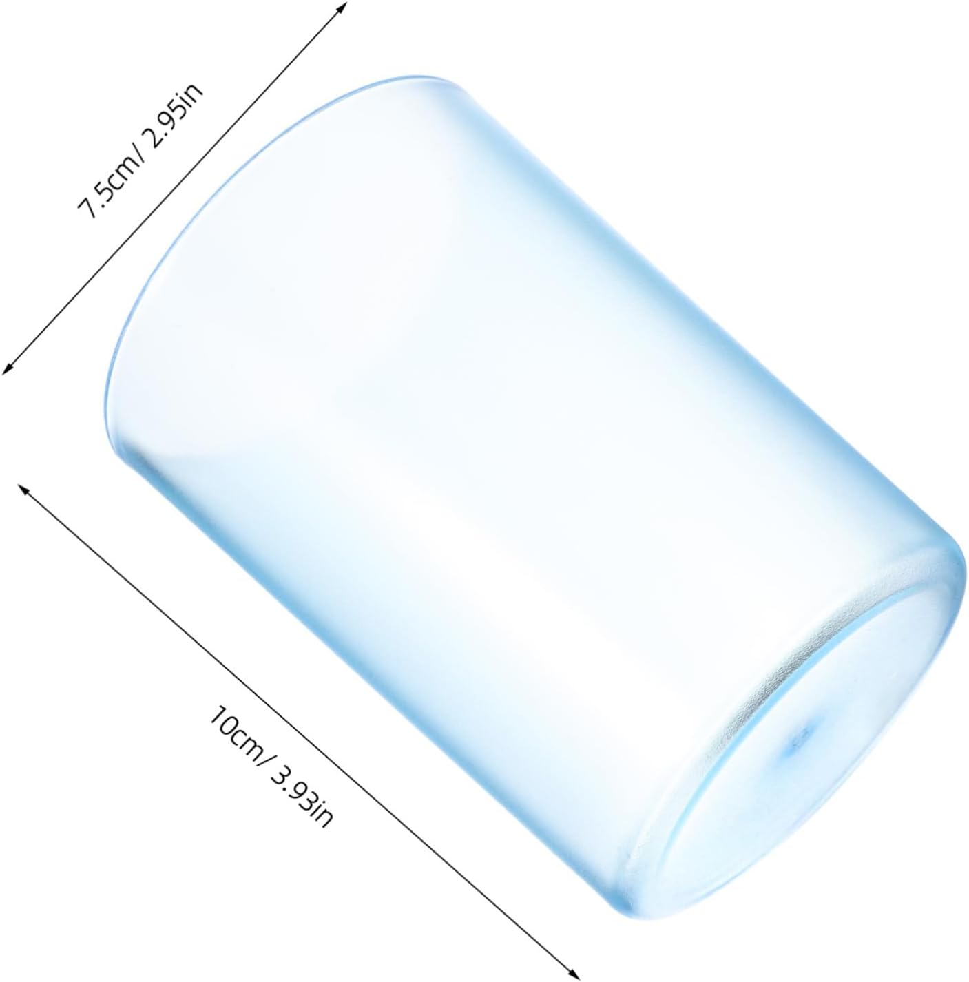 Wakauto Stylish Transparent Toothbrush Gargoyle Mug for Adults Dual Purpose Design