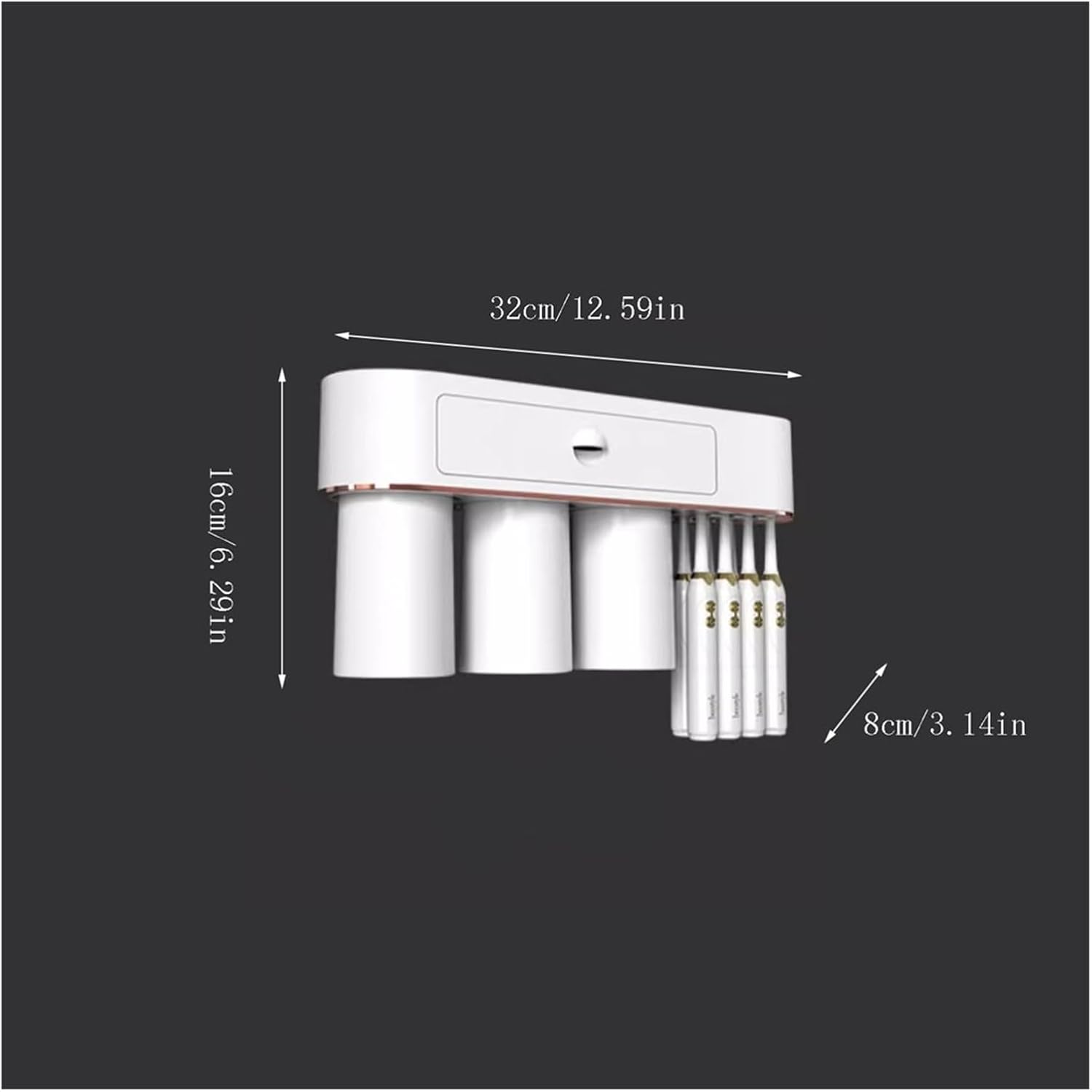 Multi-Purpose Magnetic Toothbrush Holder for Bathrooms Essential Storage Solution