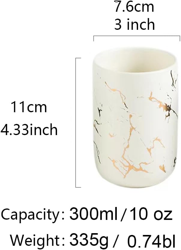 Ceramic Toothbrush Holder White