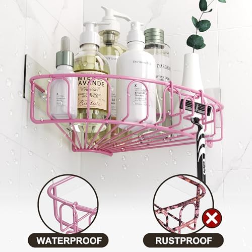 Wall-Mounted Corner Shower Organizer