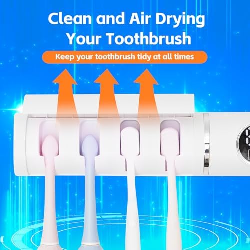 IntelliTooth - Family-Friendly Toothbrush Holder with Automatic Dispenser Modern Sleek Design