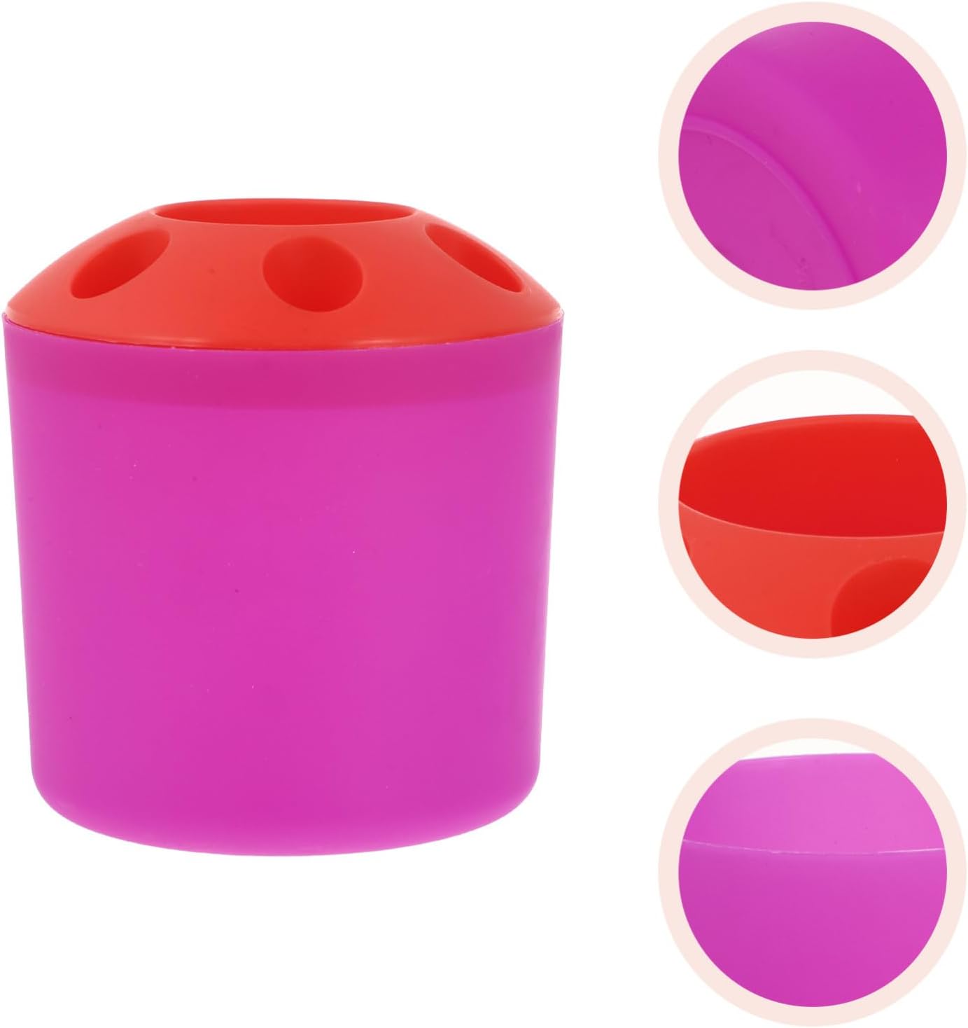 Toothbrush Holder with Toothpaste Storage and Countertop Organizer