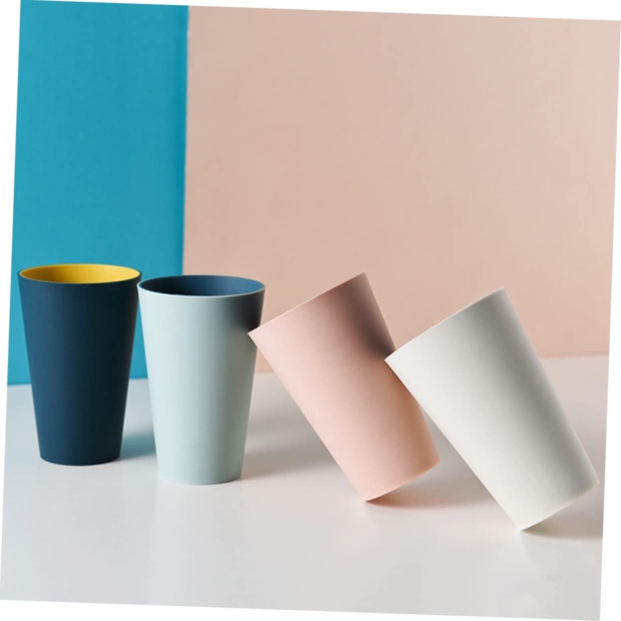 White 3-Piece TOOTHPROBRUSHING CUP HOLDER