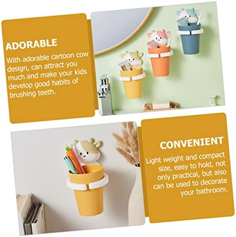 Cartoon Cow Gargle Cup Toothbrush Holder