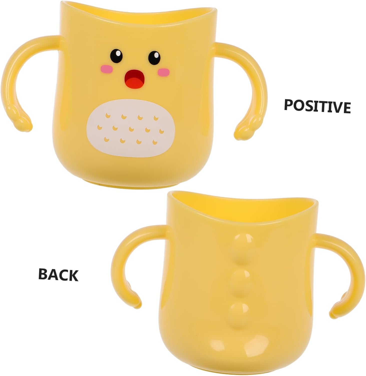 Ergonomic Toothbrush Cup Spill-Proof Design Cartoon Characters