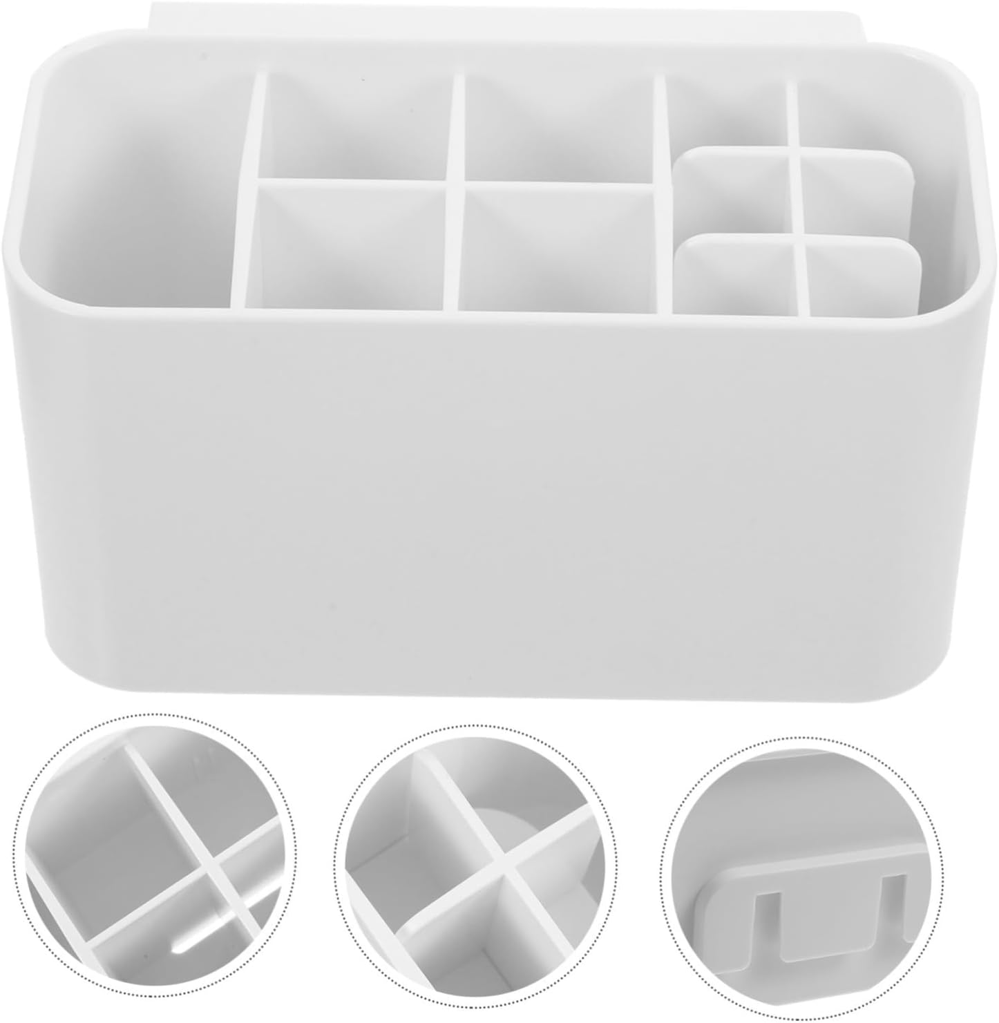 PRETYZOOM Toothbrush Holder with Storage Compartment and Organizer
