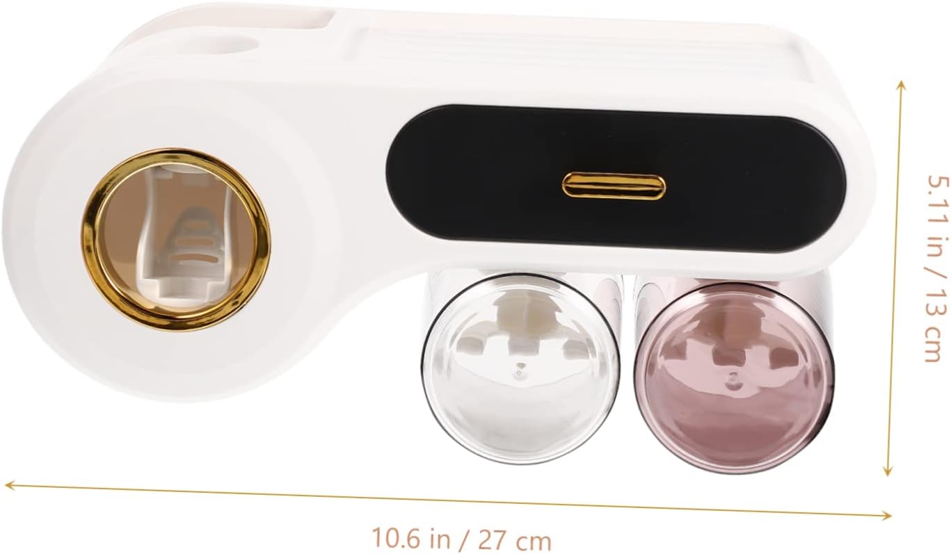Wall-Mounted Toothbrush Cosmetics Organizer