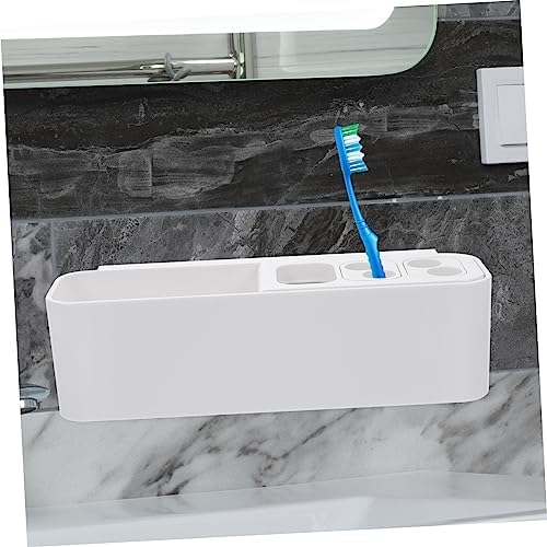 Bathroom Organic Wall-Mounted Toothbrush Holder Space-Saving Design